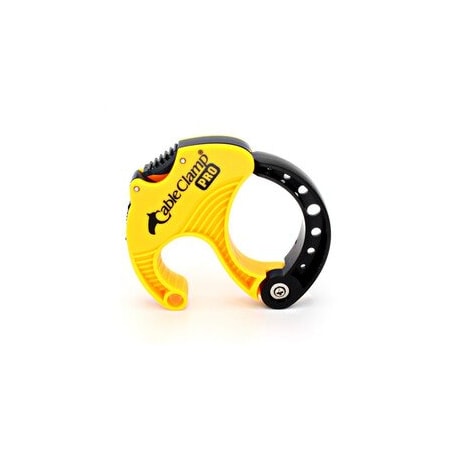 Cable Wholesale Cable Clamp, Polycarbonate/ABS, 2 in Bundle Dia., Black, Yellow 30CA-68111